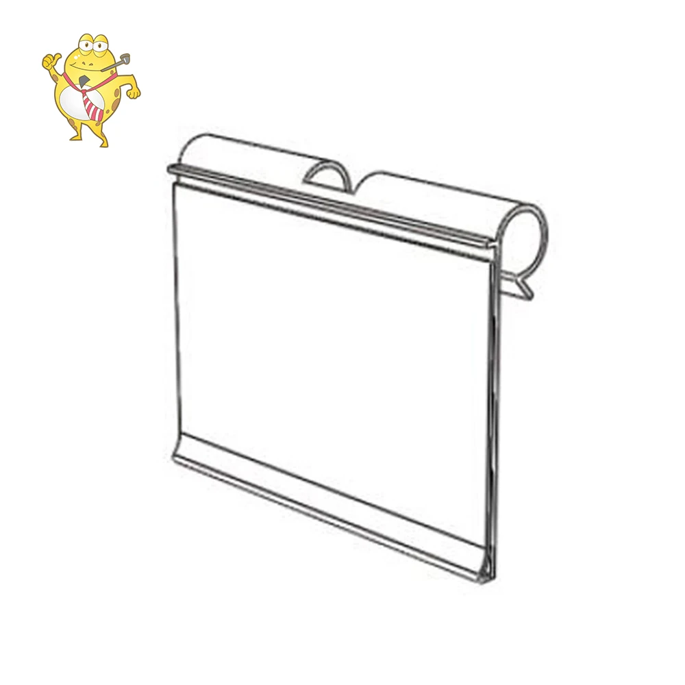 LAOHAMA Factory Direct Sales Plastic Clip-on Data Strip Shelf Price Holders for Store Shelf