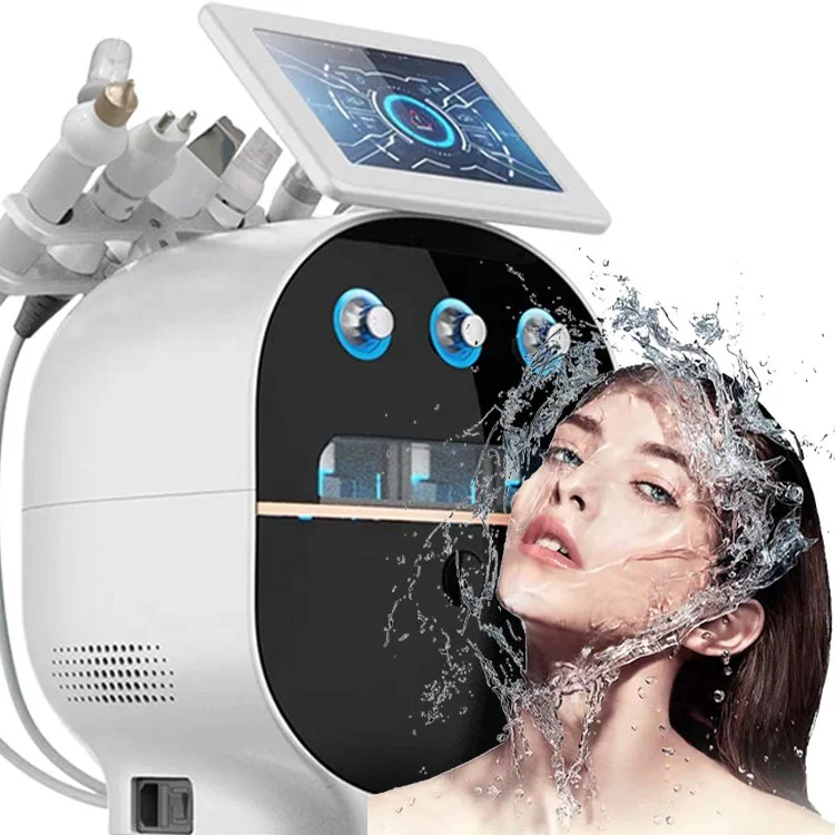 6 в 1 Aqua пилинг H2o2 гидравлическая дермабразия маленькие Пузырьковые гидравлические материалы лифтинг лица машина для глубокой