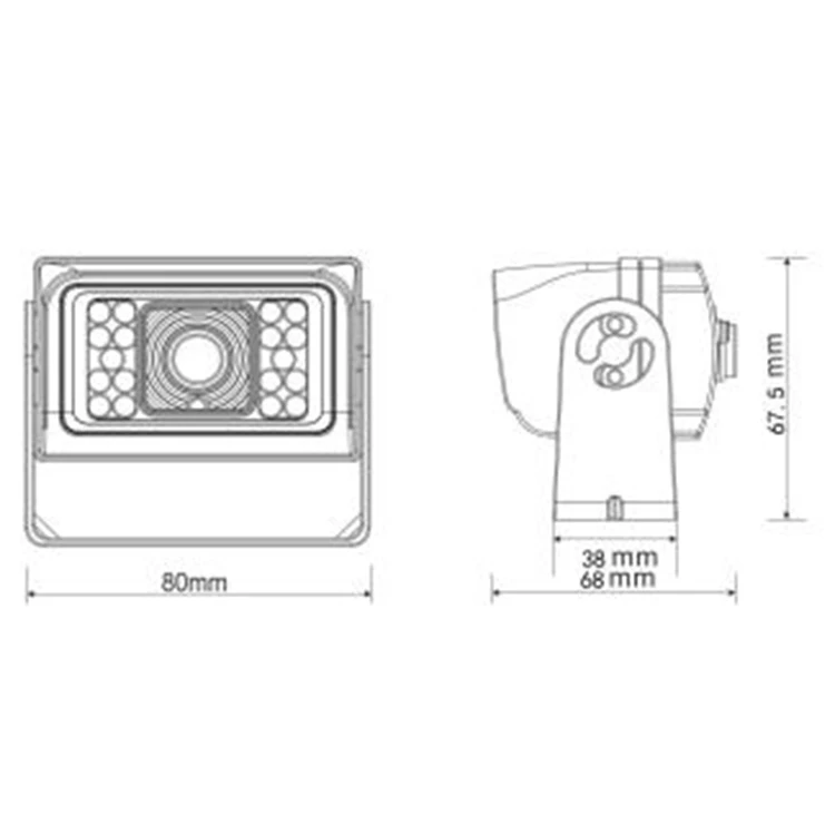 Wholesale HD IP68 Waterproof AHD Truck Reverse Survalience Side Rear View Vehicle Camera