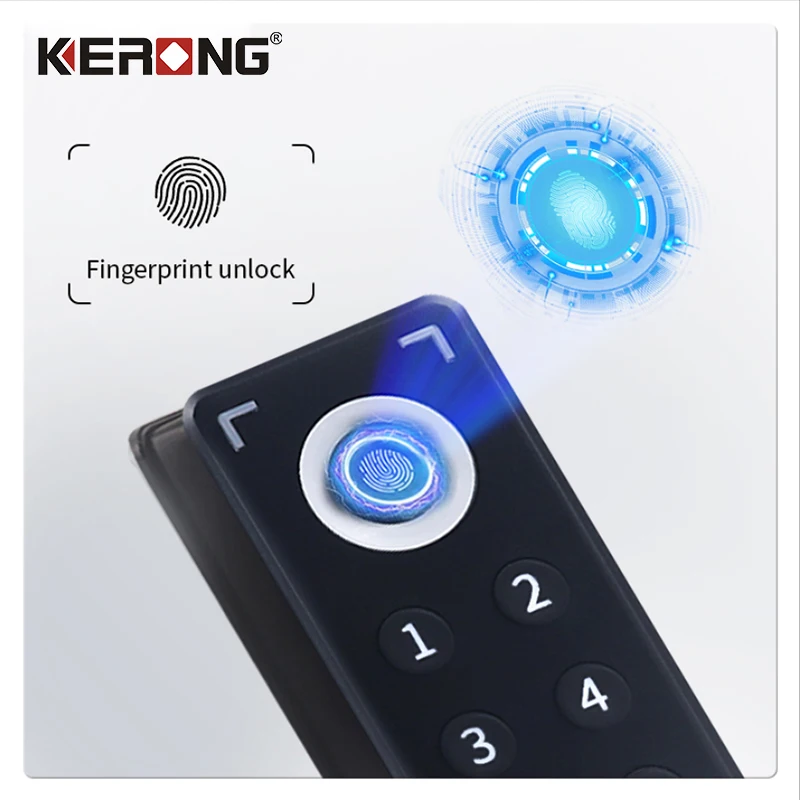 KERONG Digital Gym Locker Cabinet Lock File Cabin Intelligent Electronic Fingerprint Lock