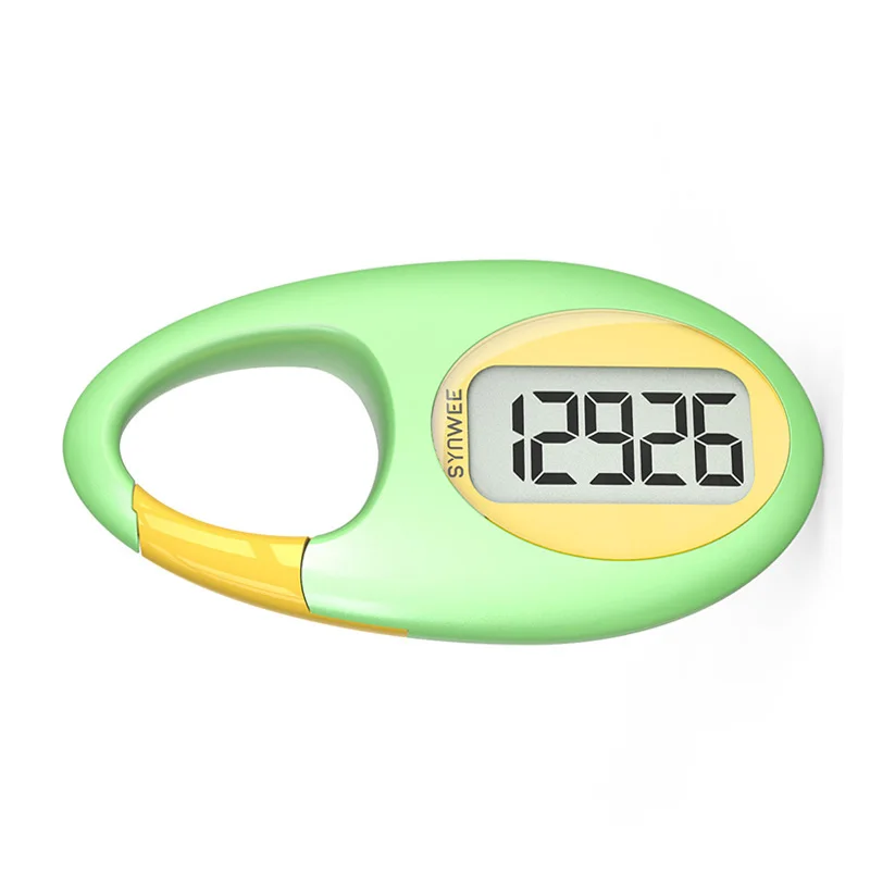 Mini Simple Pedometer With Hook Walking Pedometers Liquid Crystal Display Auto Step Counter For Fitness Outdoor Sport Equipment