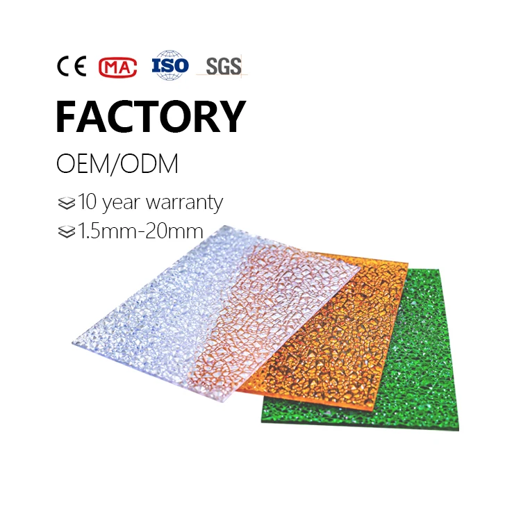 multi 2mm 8mm thick soundproof polycarbonate panels greenhouse polycarbonate light diffusing sheet kit