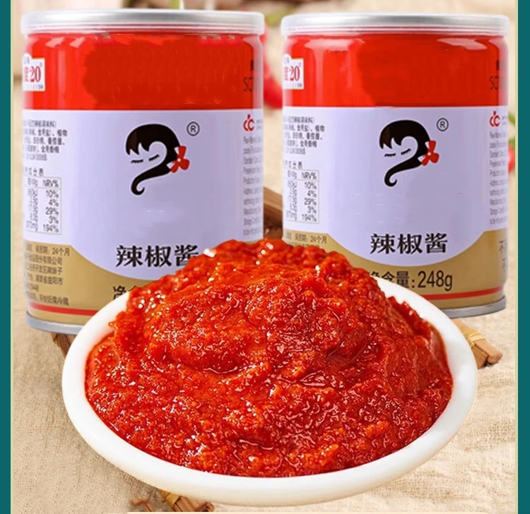 Wholesale Chinese Delicious Spicy Sauce Bottle 248g 920g Hot Spicy Thick Chili Sauce