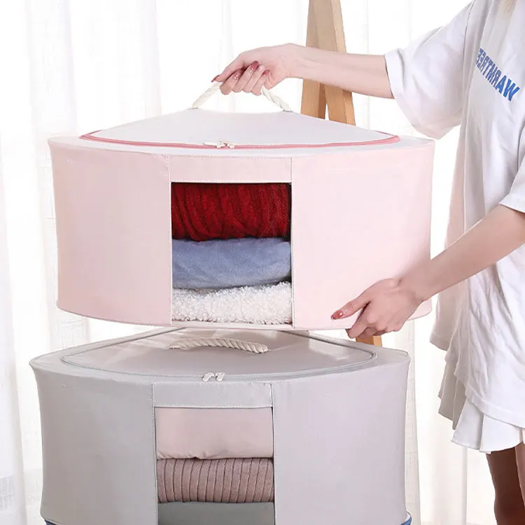 Высококачественная тканевая корзина-органайзер для хранения в домашних условиях