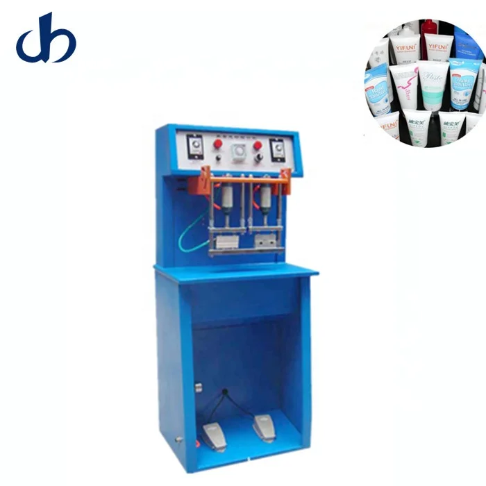 Semi automatic ultrasonic silicone Plastic tube sealer,toothpaste tube heat sealing machine