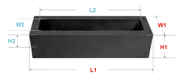 High Purity High Quality Graphite Ingot Mold 12.5 Kg For Glass