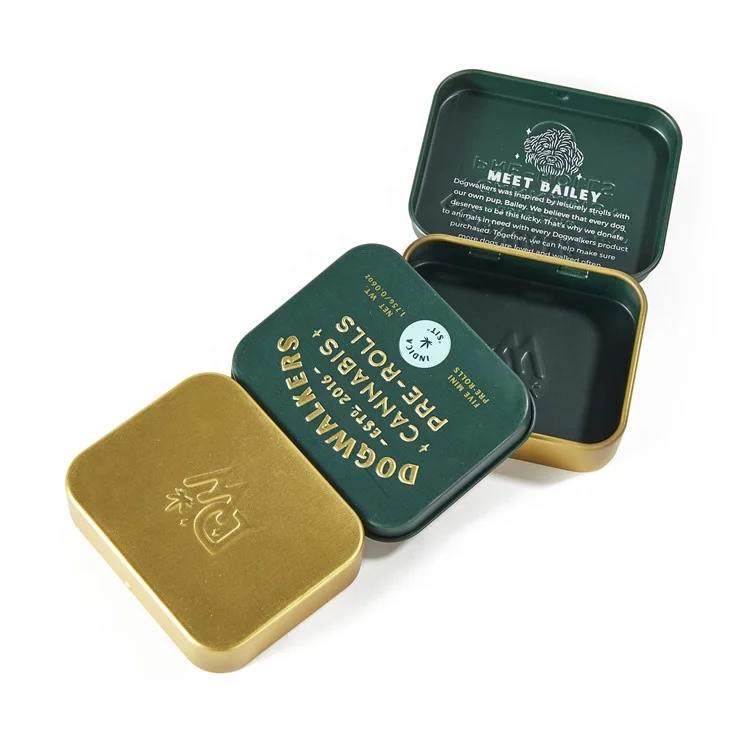 New arrival 65x52x15mm mini sugar mint storage hinged tin box