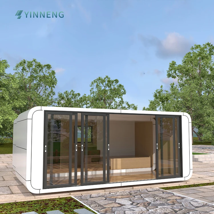 High Quality Luxury Tiny House Camping Apple Cabin Portable Expandable Foldable Aluminum Veneer Mobile House Home