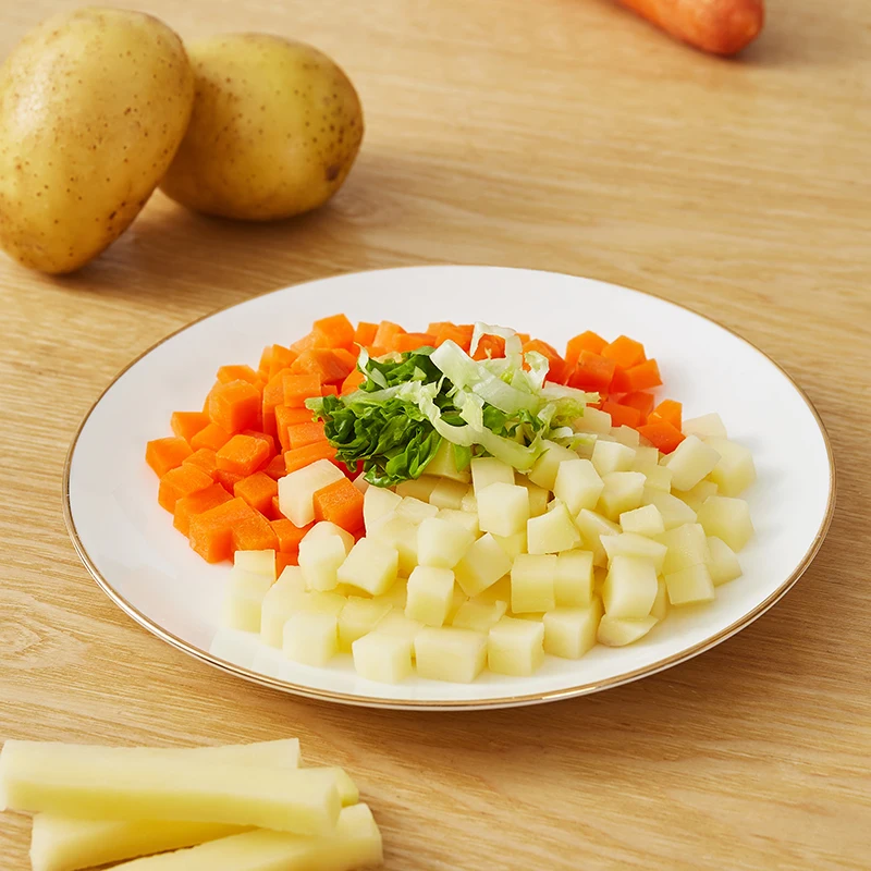 Kitchen Manual Potato Chipper French Fries Cutter One Step Natural French Fries Cutter