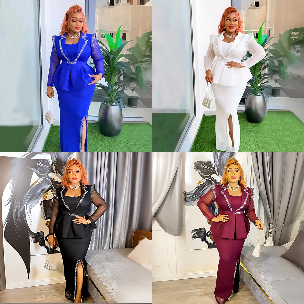 H & D Office dress african dresses for women clothing wrap skirt