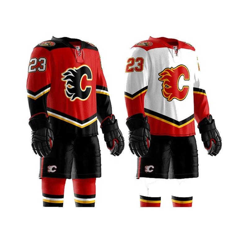 
Men CUSTOM Hot Selling Sublimation 100% Polyester Ice Hockey Jersey OEM Hockey Jersey Hockey uniform 