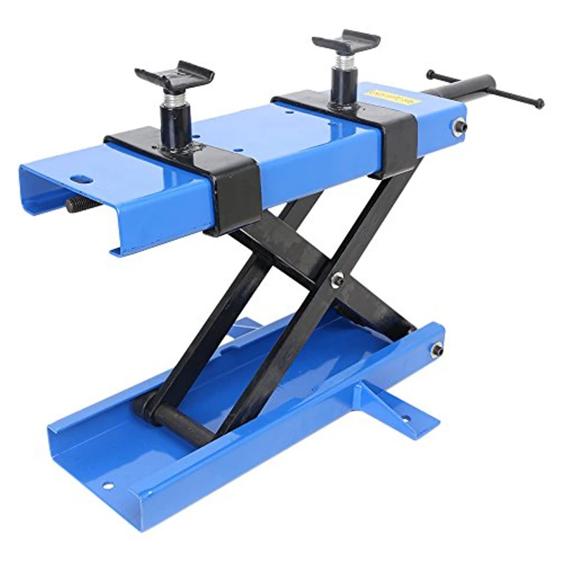 China Manufacturer Ce 1100lbs Durable Q235 Steel Mini Manual Mechanical Jack Stand Scissor Lifting Motorcycle Platform