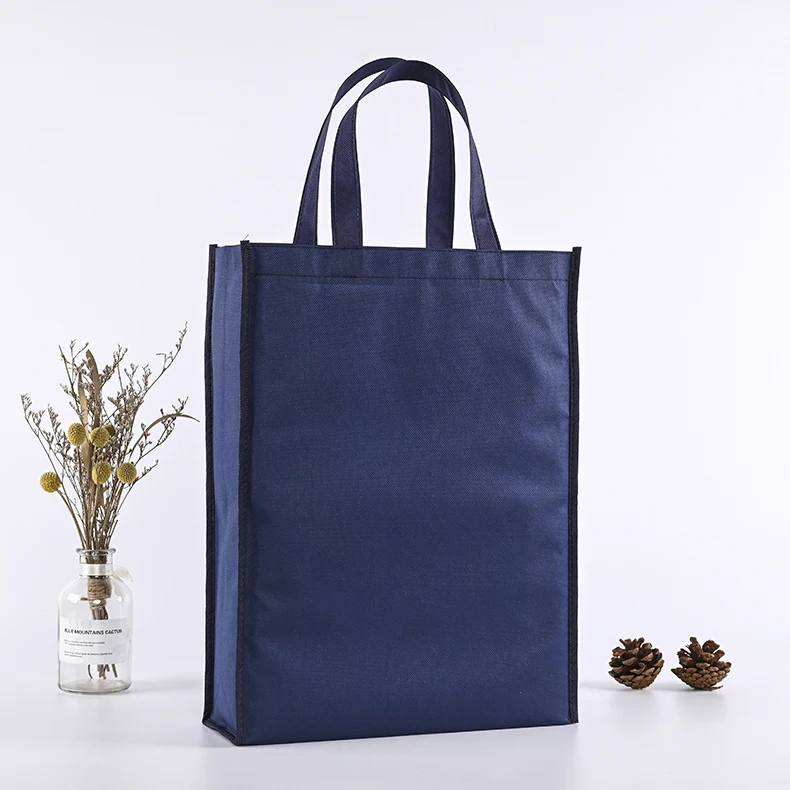 Custom Printed Logo Reusable Fabric Nonwoven Grocery Shopping Tote Bags Customized Gift Bags