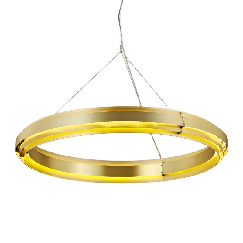Marsden modern light luxury ring chandelier golden lamp exhibition area window decoration art living room dining room bedroom