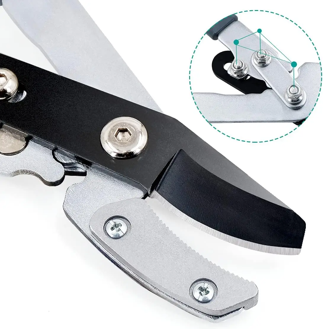 Custom pruning shears garden tools ergonomic grip 3pcs garden shears lopper set pruning shears multifunctional