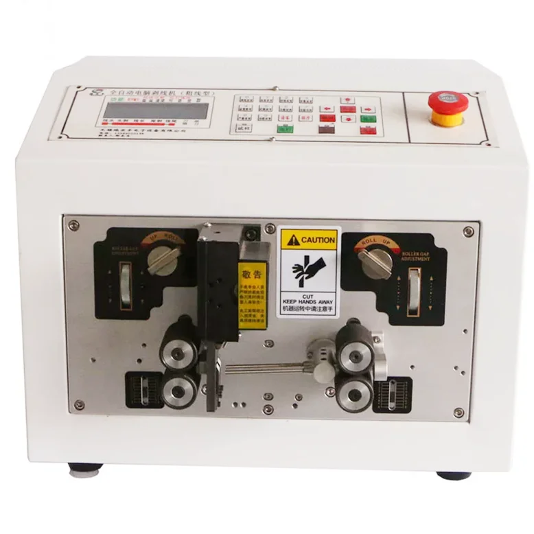 Automatic flat sheathed wire cutting stripping machine cable peeling machine