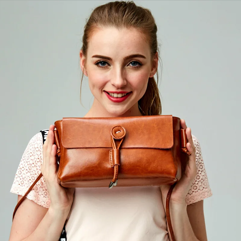 genuine leather bags women handbags crossbody women leather sling bag and ladies shoulder bag