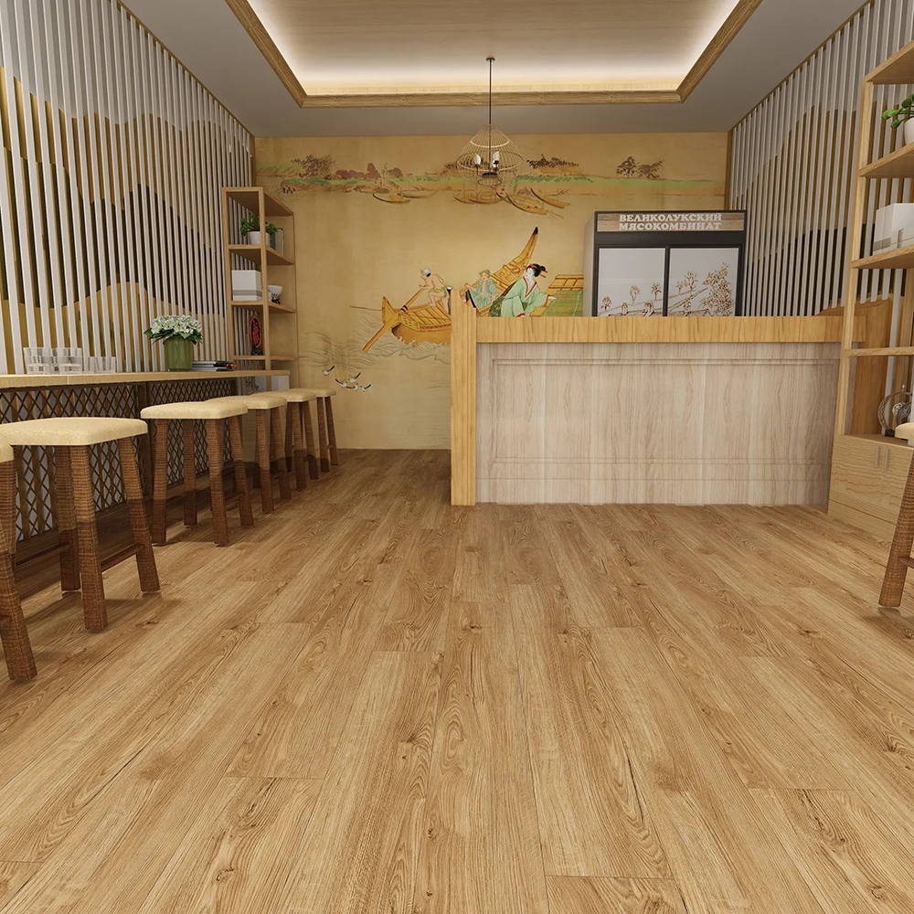 Manufacturer Mildew-resistant Spc Hot Sale Wood Series Spc Flooring With Eva_ixpe Foam
