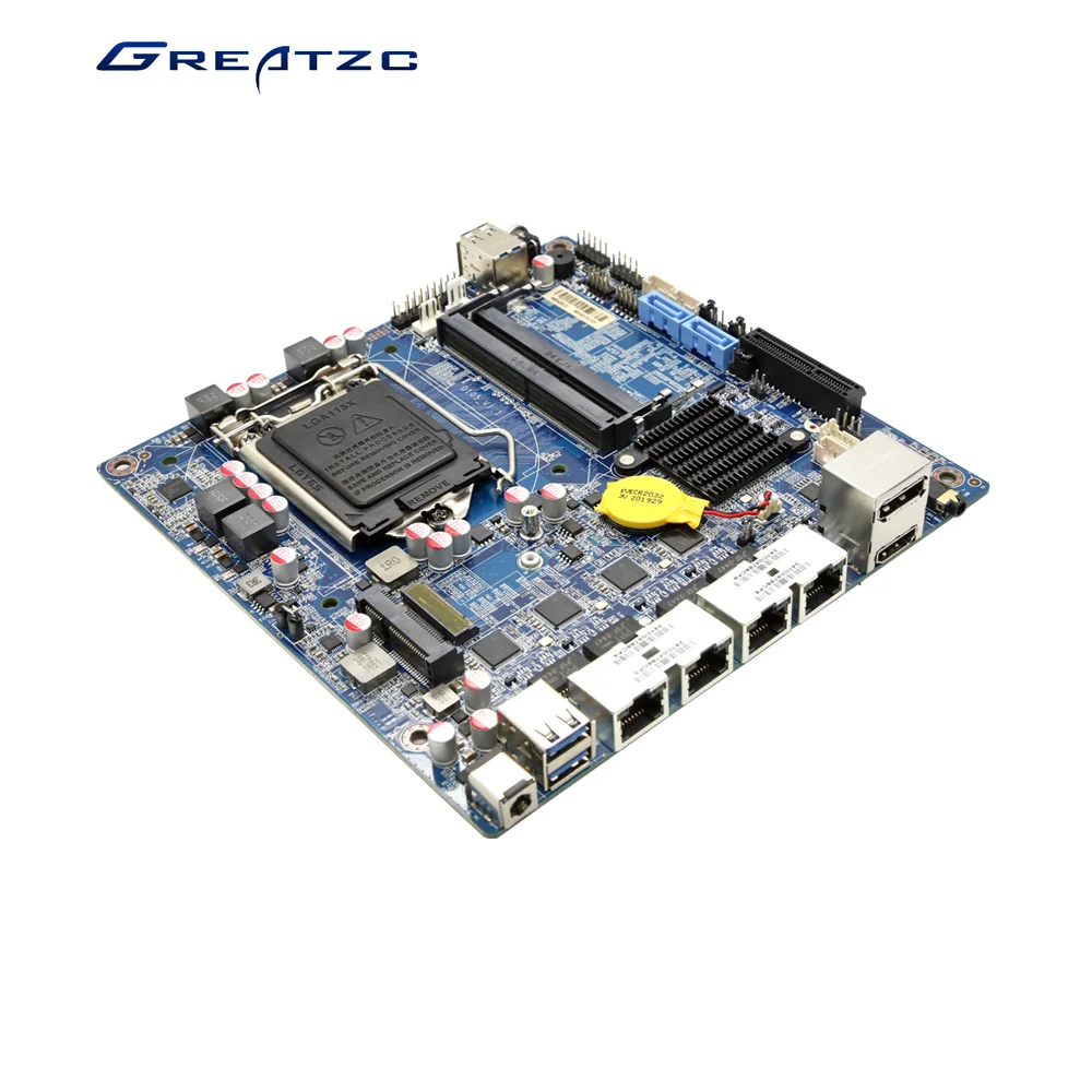 ZC-DN-H310QH-U25 geatzc 1U pfsense стойки брандмауэр прибор LGA1151-2 гнездо 8th 9th поколения