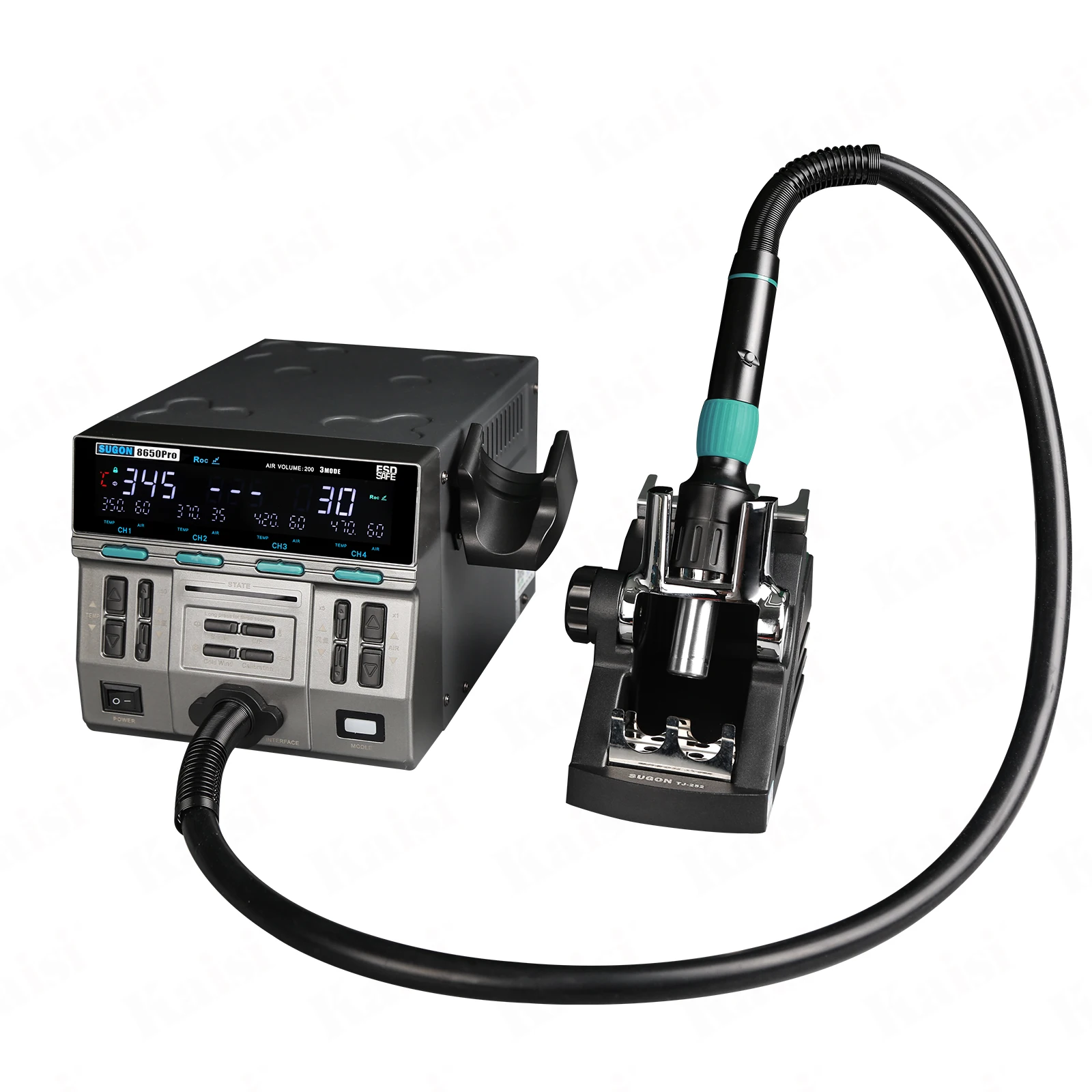 Sugon 8650 Pro Hot Air Gun Curved Soldering Iron Station Digital Phone Motherboard IC Anti-static  Automatic Welding Repair Tool