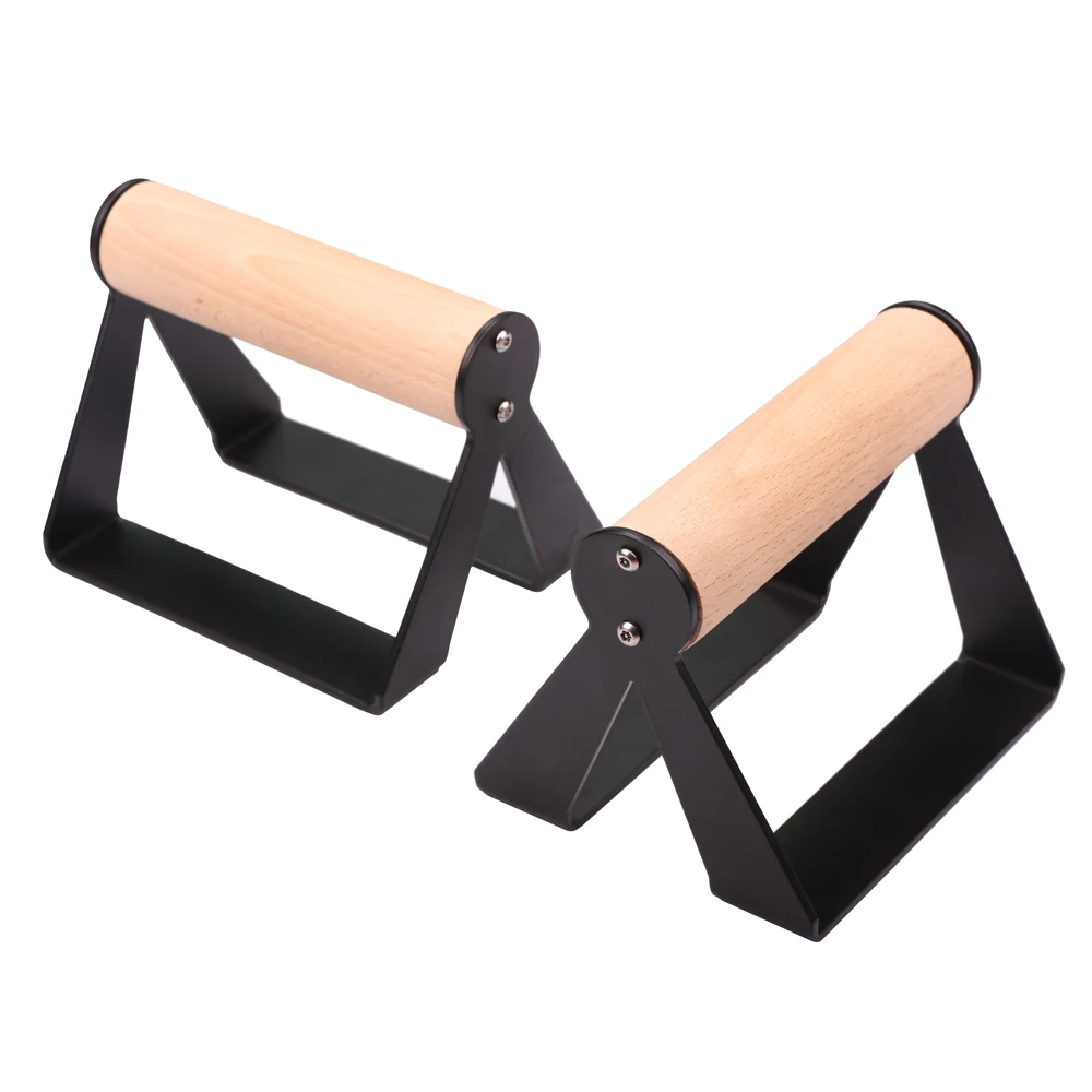 Workout Wooden Parallettes Push Up Bars Handstand Bars Push Up Bars