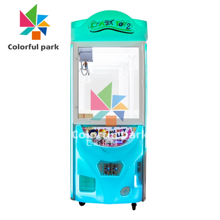 Colorful park arcade claw   for sale treasure hunt toy claw crane game machine arcade machine claw machine