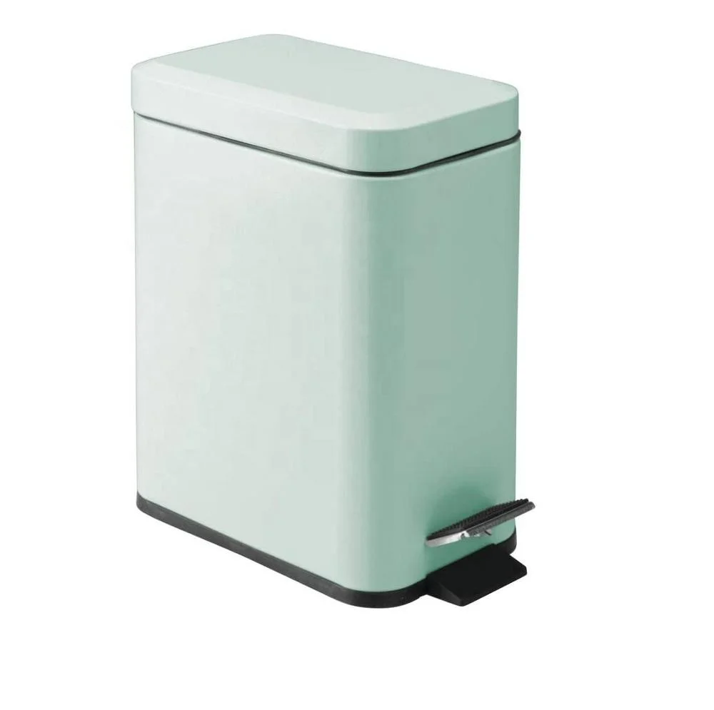 
Blue color hotel bathroom trash can cover rectangular storage basket with lid 