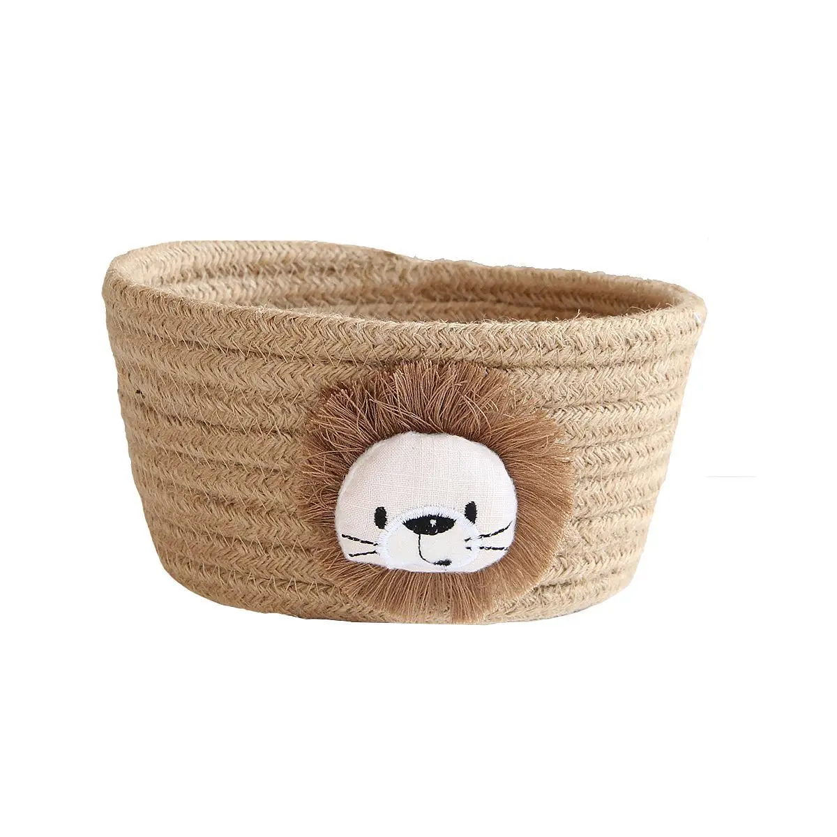 Cotton rope storage frame porch finishing basket Nordic sundry home animal woven desktop storage box manufacturers
