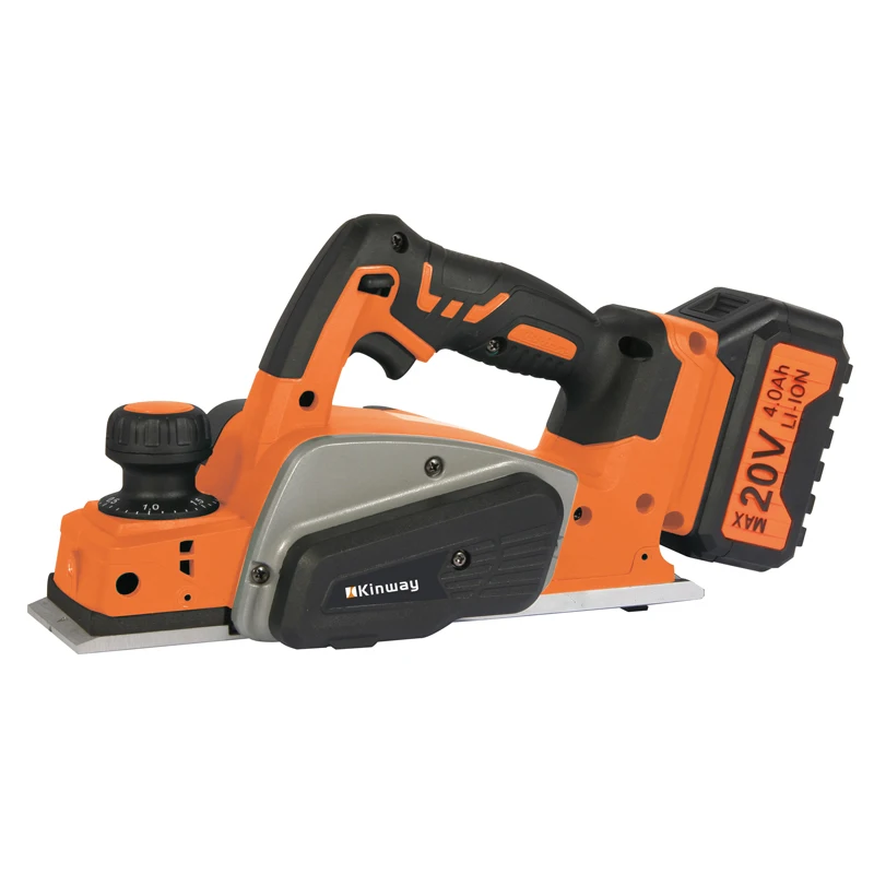 KINWAY KWPL2101 20V li-ion battery Hand Electric Wood Planer Machine Cordless Planner with pission motor
