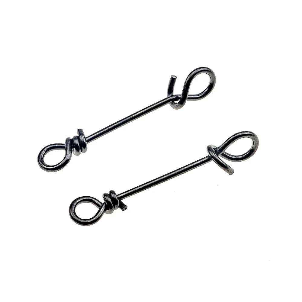 OEM Quick Lock Snap Stainless steel Fishing Fastach Clips Fishing Swivels Snaps Swivel Rolling Snap Quick Connection Accessory