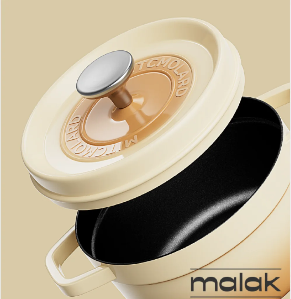 High-quality enamel pot dutch oven cast iron pot Support microwave heating