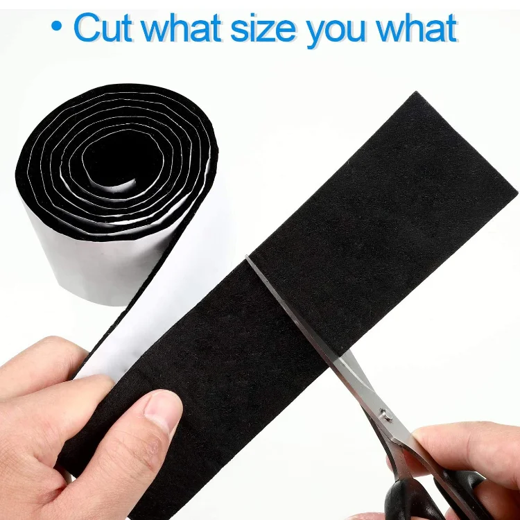 
Self Adhesive Felt Tape Polyester Felt Strip Roll 118 x 1.97 x 0.12 Inch Felt Adhesive Strip Tape for Furniture and Hard Surface 