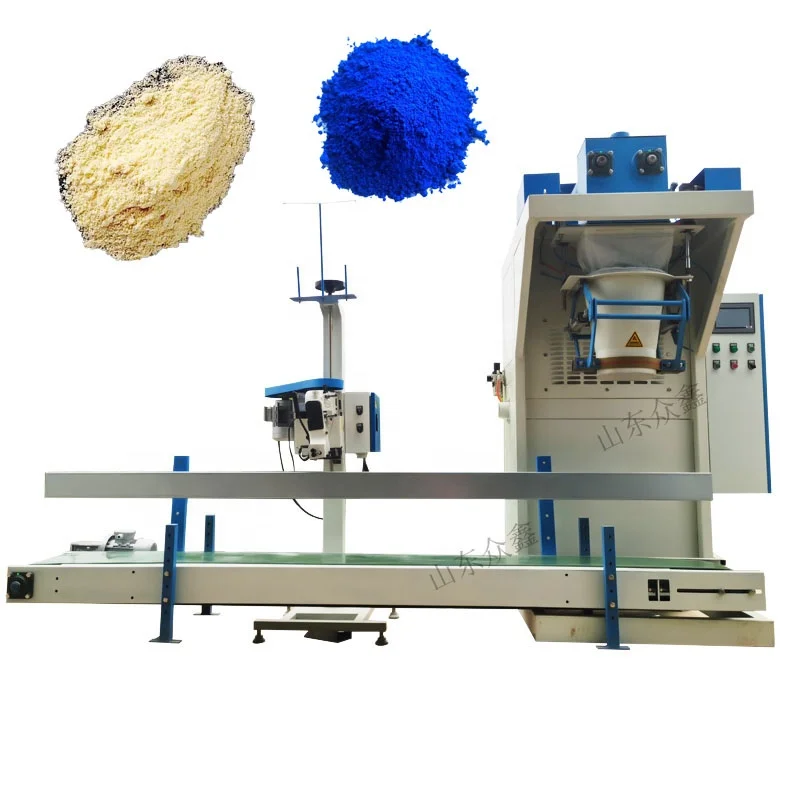 10kg 20kg 25kg 50kg Semi Automatic Chemical Powder Mgo Magnesium Oxide Packing Bagging Machine