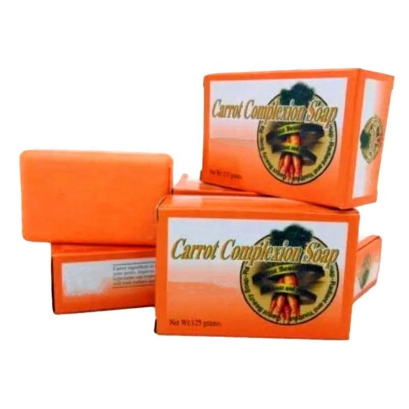 OEM/ODM Private Label Carrot Complexion Soap Whitening Anti Acne Bleaching Body Gentle Carrot Soap Bar
