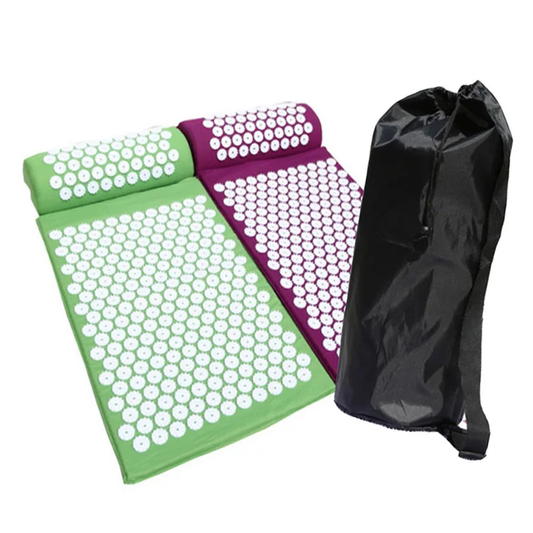 Hot sale high quality Acupressure Mat and Pillow Set Home Massage mat with bag and pillow