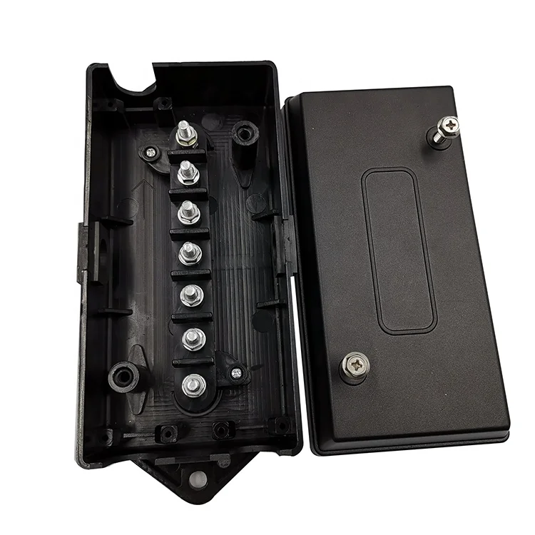 7 way trailer wire junction box connector 10 terminal & 8 terminal with one screw nut
