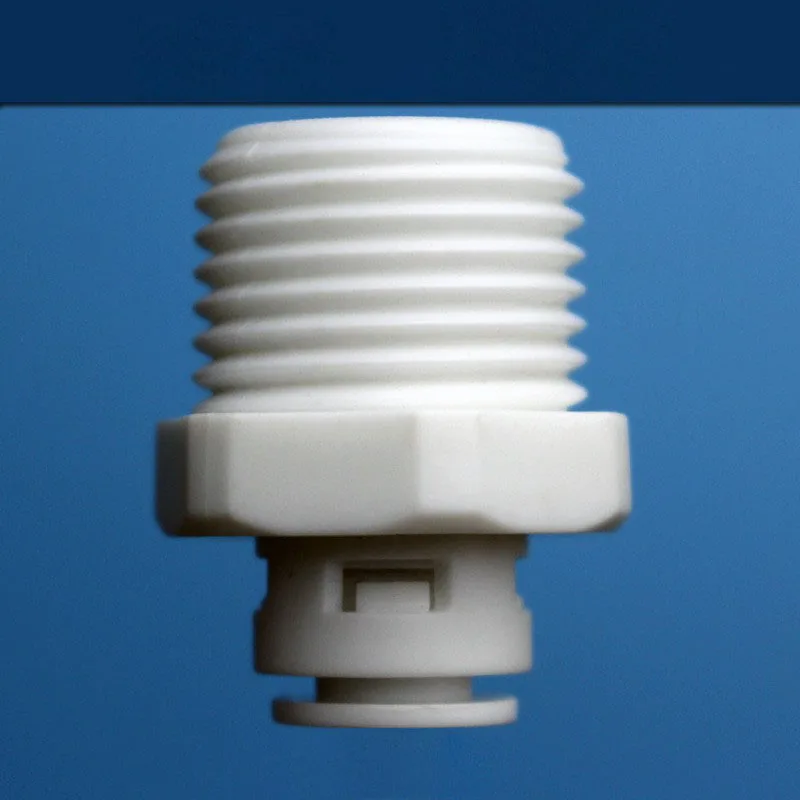 1/4 Connecting Pom Pe Tube Free Card Straight Quick Fitting Connector With Male Thread water filter spare parts