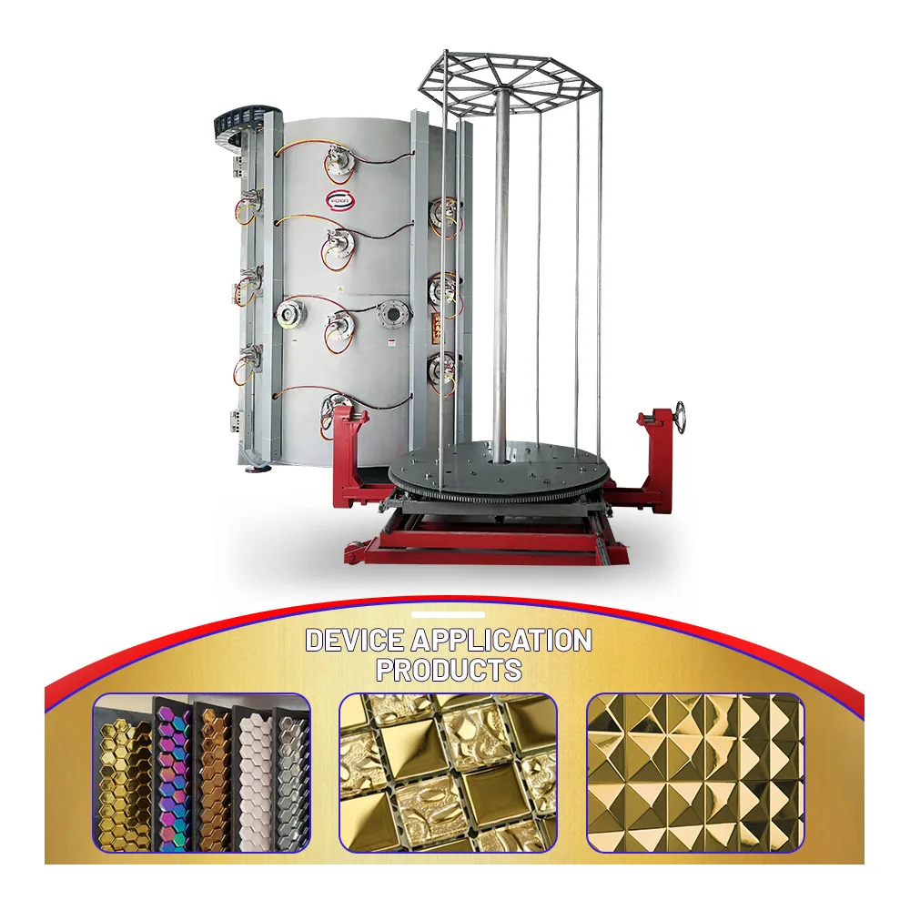 Mosaic glass ceramic tiles/plate coating production line/Colorful ceramic tiles PVD vacuum chrome ionceramic tile pvd plating ma