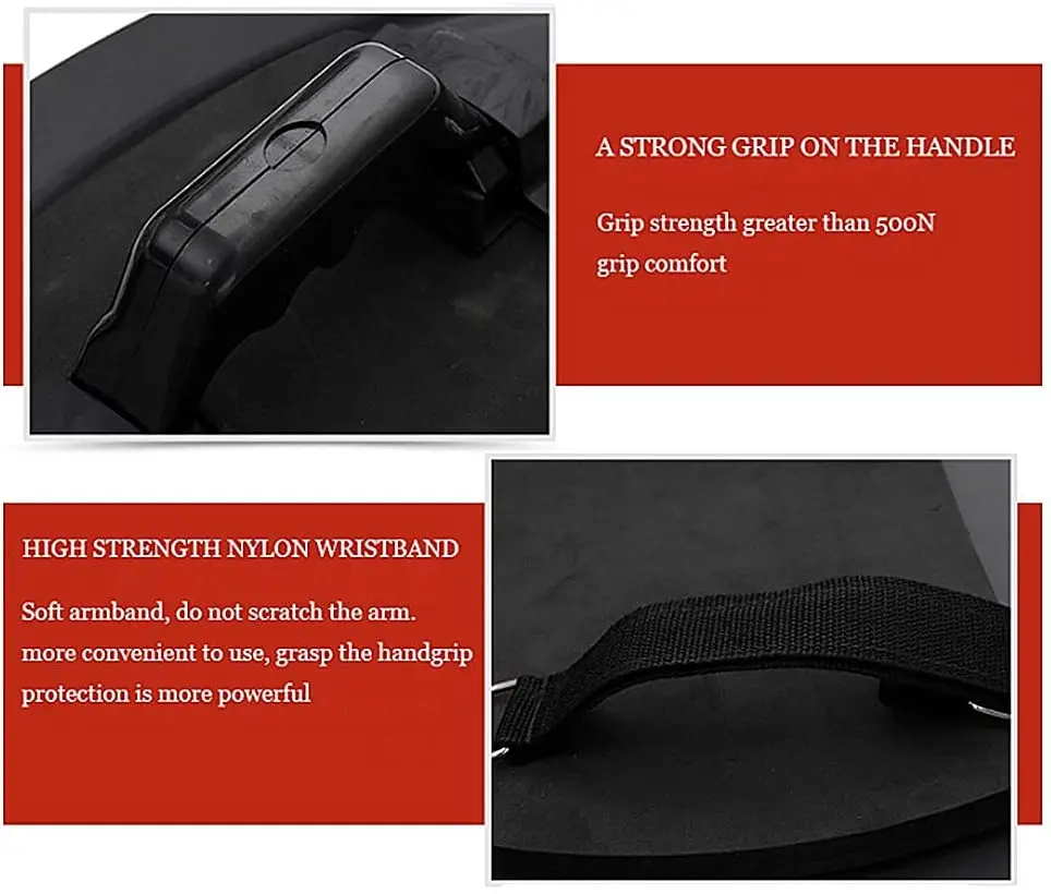 В наличии в США алюминиевый сплав круглый щит черный металлический защитный корпус удерживающий на руку