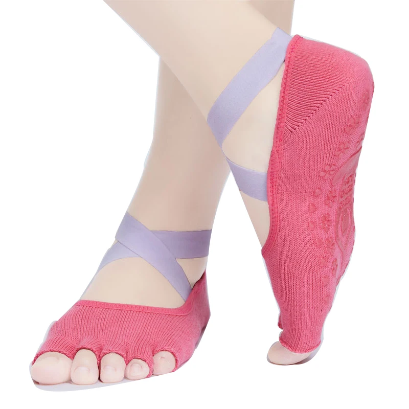 Нескользящие носки с открытым носком для спортзала пилатеса удобные носки для взрослых для йоги серфинга воды aquq быстросохнущие эластичные нескользящие носки для йоги из чесаного хлопка