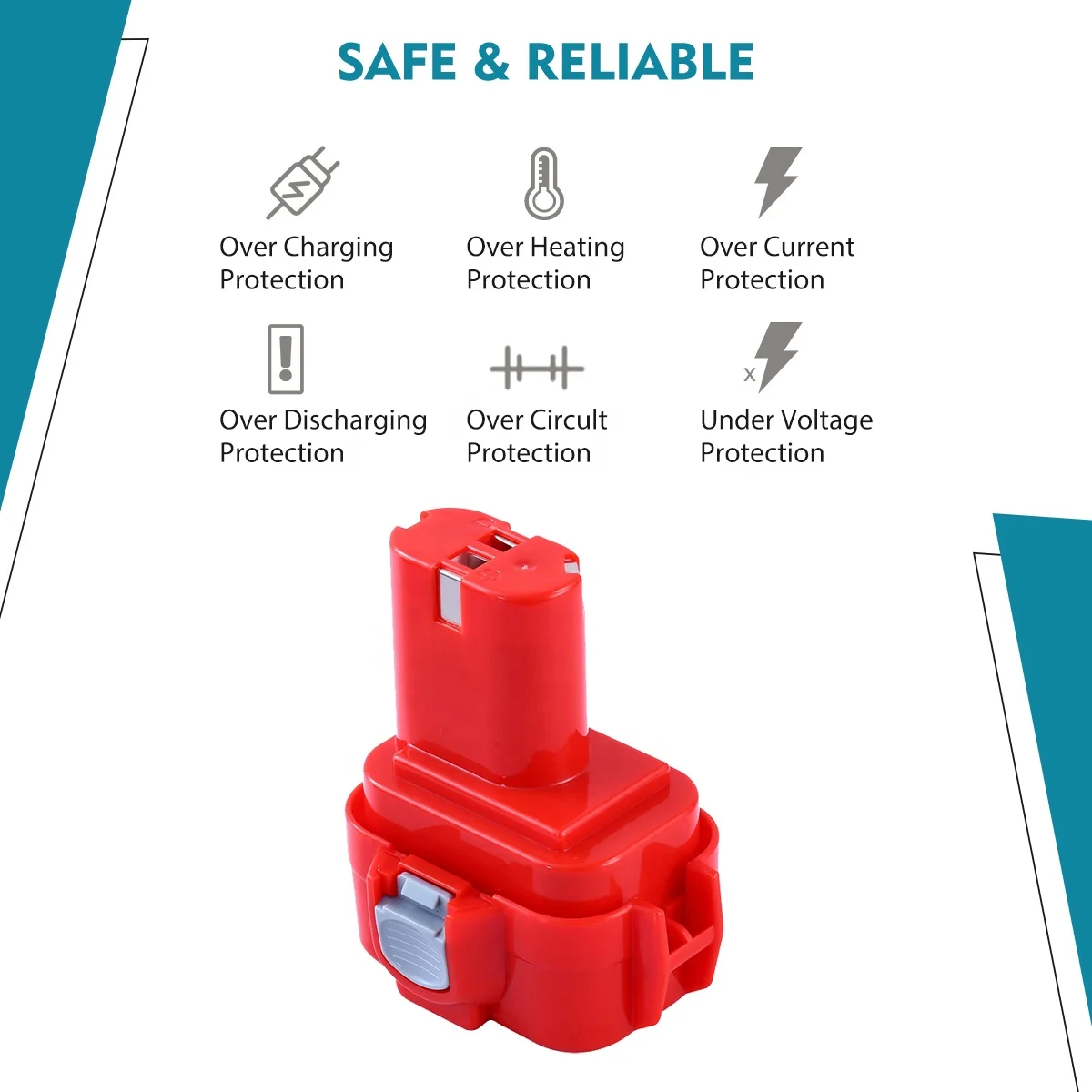 OEM 9.6V 2.0Ah 3.0Ah Rechargeable Power Tools Battery for Makita NI-CD/NI-MH ML9120 Battery Pack Cordless Drill Tool 9100