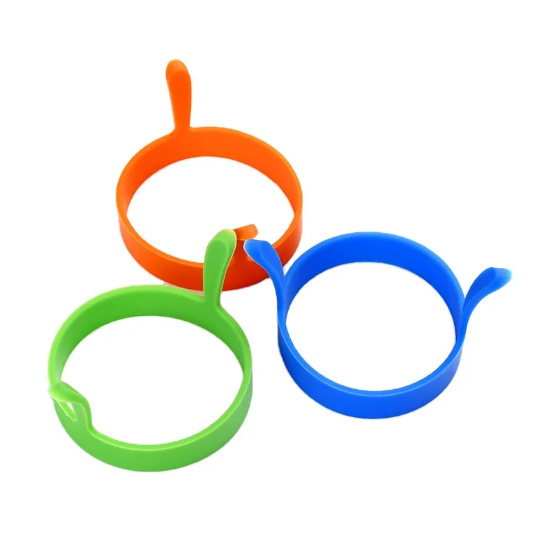 Microwave safe non stick fried egg rings pancake mold round shape silicone molds for eggs cooking