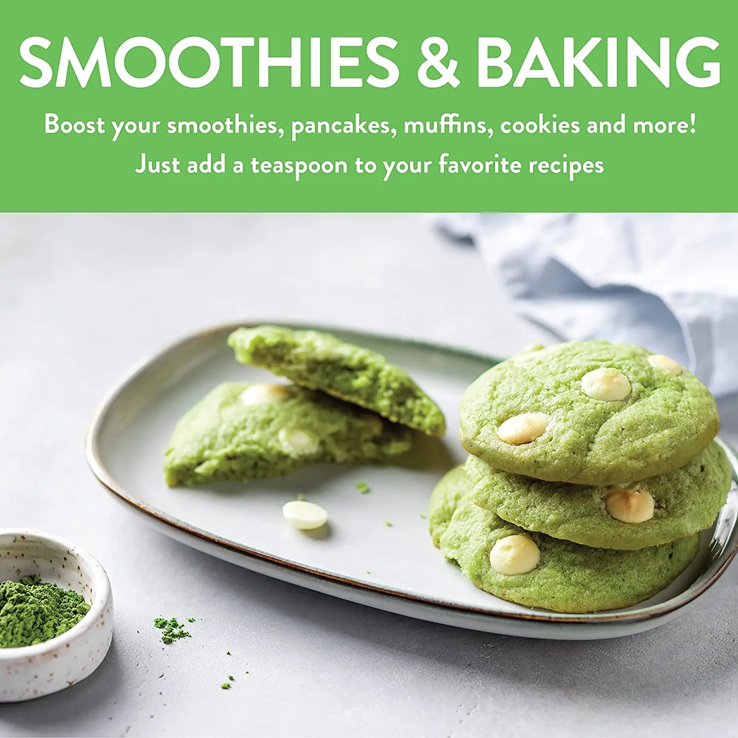 2022 Highly Evaluated Ceremonial Culinary Grade Organic Matcha Green Tea Powder Baking, Lattes Smoothies