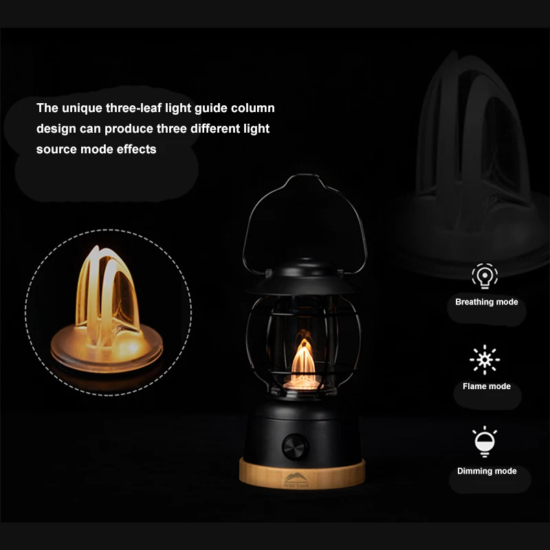 Portable LED Hand Lamp IPX4 waterproof Rechargeable Camping Lantern Outdoor Bright Camping Light