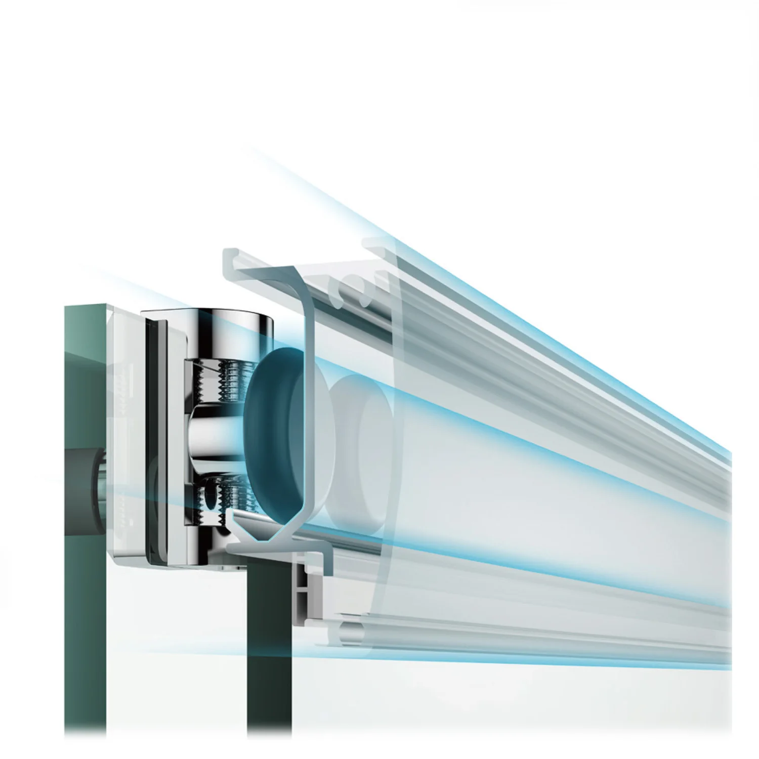 
italian style wc toilet glass shower room with wheel 