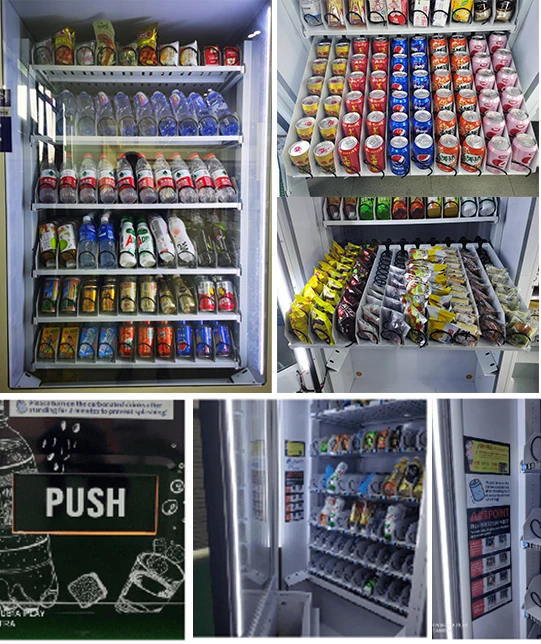 Germany Zhongda Automatic Drink Snacks Vending Machine Beer Wine Vending Machine With Cooling System