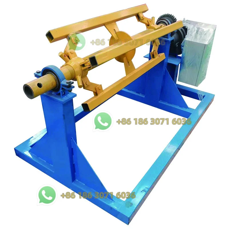 5 ton decoiler straightening feeder manual steel coil decoiler
