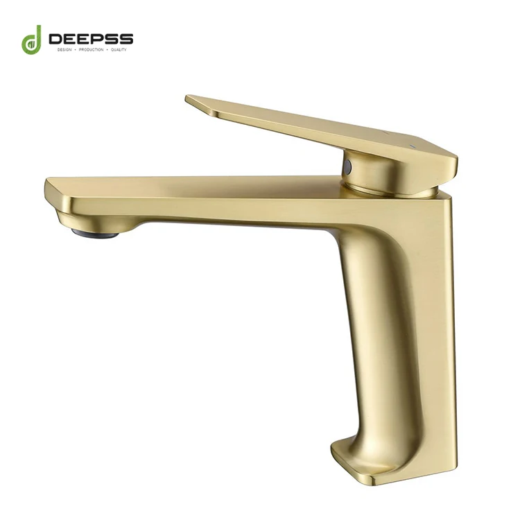 China sanitary ware deck brushed gold faucet mixer taps