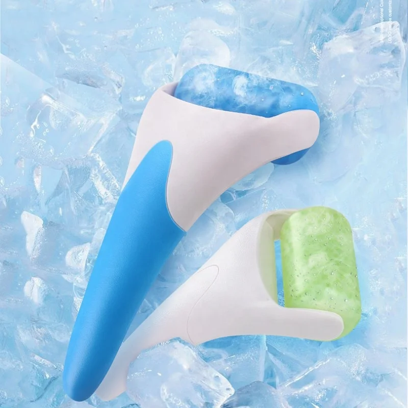 Hot Selling Gel Ice Roller Cooling Face Roller Stainless Steel Massage Skincare Tool Home Travel Use Facial Eye Body Massager