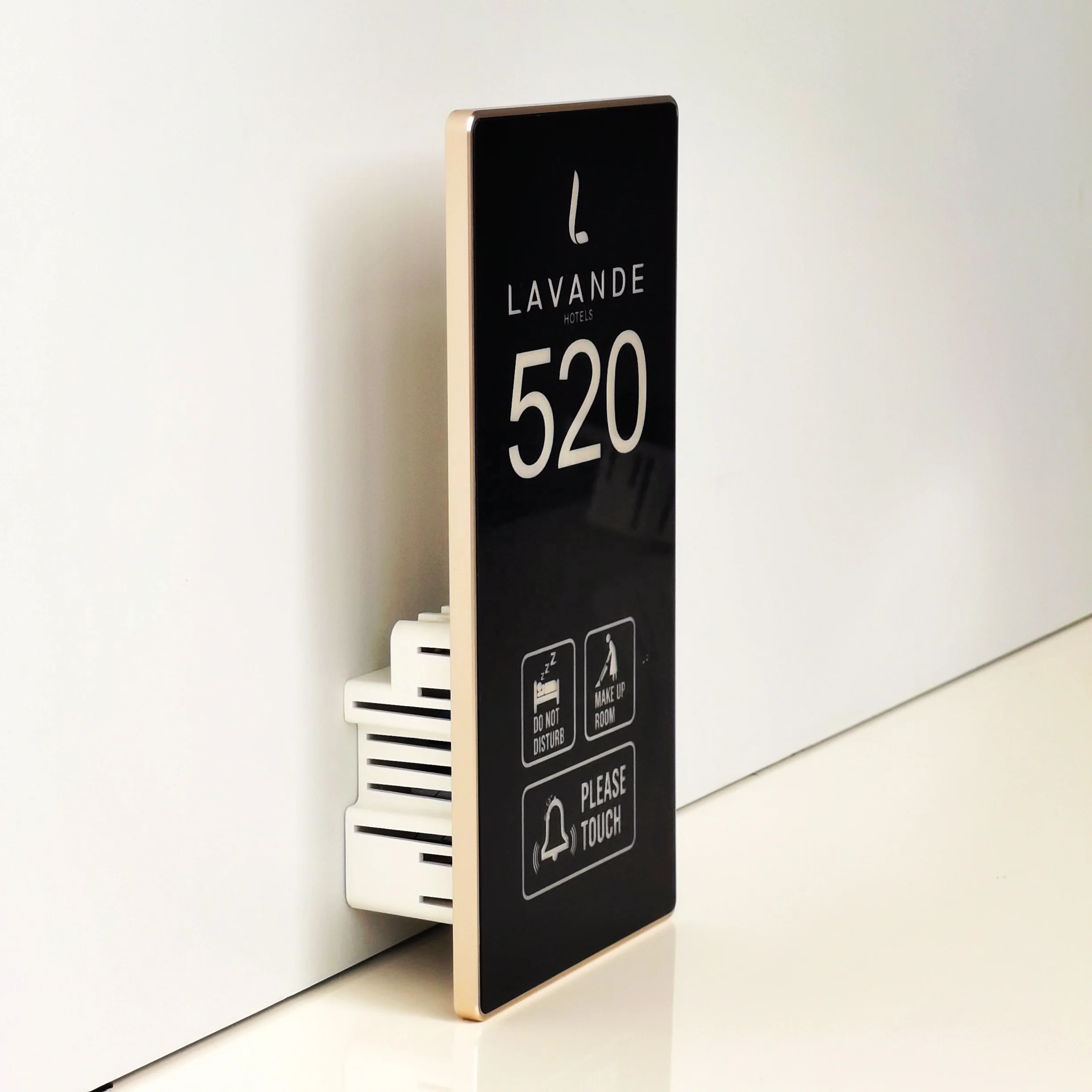 Табличка со светодиодной подсветкой для номера домов не беспокоить логотип гостиницы